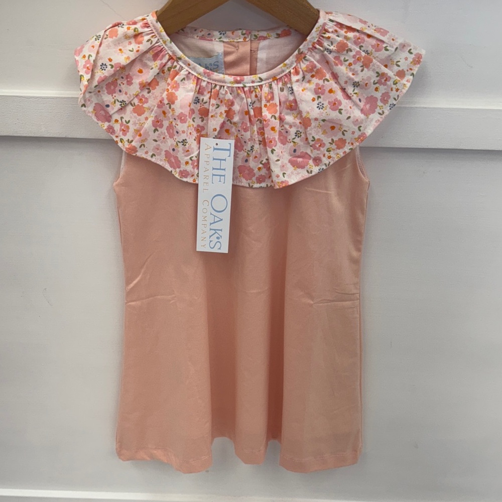 The Oaks Floral Ruffle Pink Dress